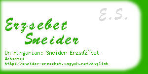 erzsebet sneider business card
